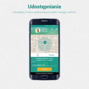 Gadget Factory Lokalizator NotiOne - Limonkowy 3