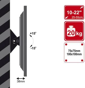 4World Uchwyt 07440 10" - 22" 3