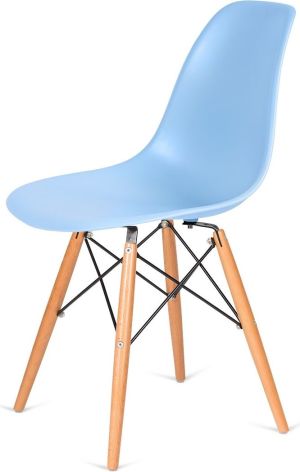 King Home Krzesło DSW Wood jasny niebieski 1