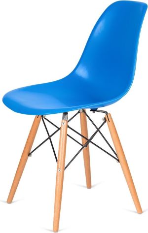 King Home Krzesło DSW Wood niebieski 1