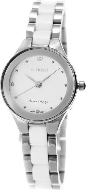 Zegarek Gino Rossi damski Kostini srebrno-biały (11041B-3C1) 1