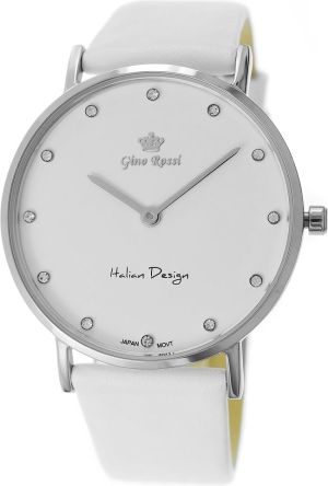 Zegarek Gino Rossi damski Lozanna II biały (11015A-3C1) 1