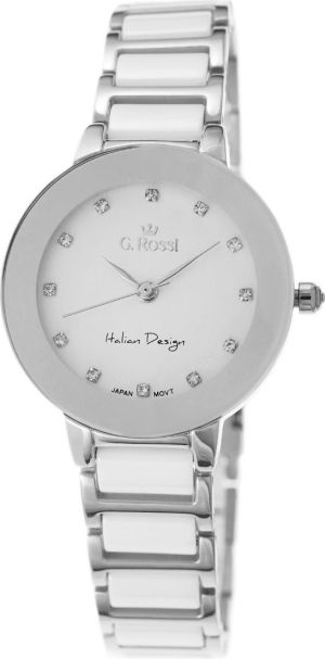 Zegarek Gino Rossi damski Loni srebrno-biały (11413-3C1) 1