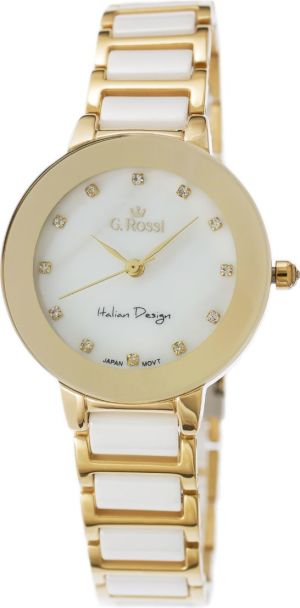 Zegarek Gino Rossi damski Loni złoto-biały (11413-3D1) 1