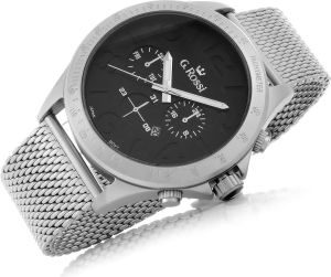 Zegarek Gino Rossi męski Konder srebrny (11520D-1C1) 4