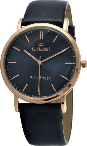 Zegarek Gino Rossi męski Dorian czarny (10768A-6F3) 1