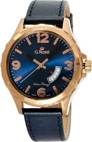 Zegarek Gino Rossi męski Derter czarny (10273A-6F3) 1