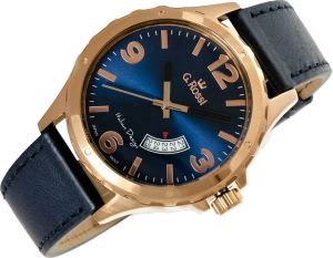 Zegarek Gino Rossi męski Derter czarny (10273A-6F3) 6