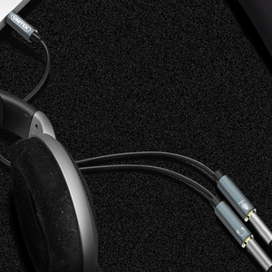 Kabel Unitek Jack 3.5mm - Jack 3.5mm x2 0.2m srebrny (Y-C9008AGY) 3