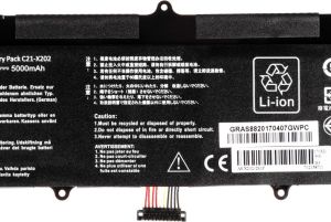 Bateria Green Cell C21-X202 do Asus X201E F201E VivoBook F202E Q200E S200E X202E (AS88) 5