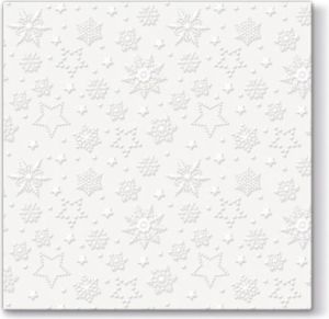 Art-Pol Pl Serwetki Inspiration Winter Flakes (Pearl) 1