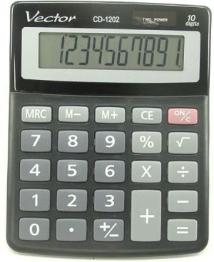 Kalkulator Vector (KAV CD-1202 BLK) 1