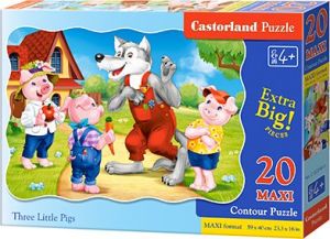 Castorland Puzzle Three Little Pigs 20 Maxi elementów 1