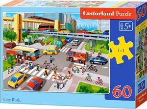 Castorland Puzzle City Rush 60 elementów (287338) 1