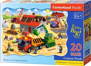 Castorland Puzzle House in Construction 20 maxi elementów 1