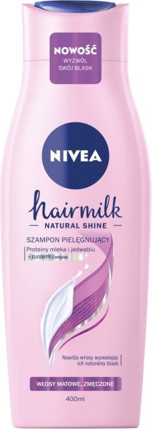 Nivea Hair Milk Szampon do włosów matowych i zmęczonych 400 ml 1