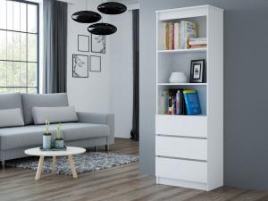 Topeshop Regał na książki biurowy RS-60 biały 2