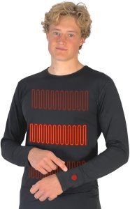 Glovii Ogrzewana bluza czarna r. S (GJ1S) 7