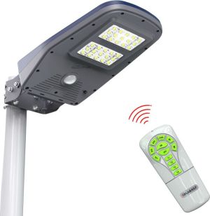 PowerNeed Oświetlenie uliczne, lampa solarna 6.4W z czujnikiem ruchu (SCL01) 1