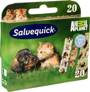 Salvequick  Salveqiuck Plastry Animal Planet dla dzieci 1op-20szt 1