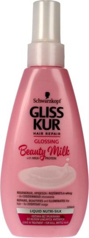 Schwarzkopf Gliss Kur Beauty Milk Odżywka-spray do włosów matowych i łamliwych Glossing 150ml 1