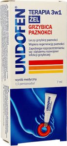 Undofen Żel na grzybicę paznokci Terapia 3w1 7ml 1