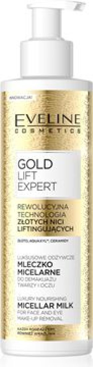 Eveline Gold Lift Expert Luksusowe Odżywcze Mleczko micelarne do demakijażu 200ml 1