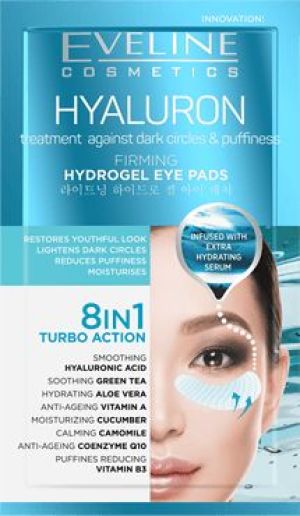 Eveline Hyaluron Płatki hydrożelowe pod oczy rozświetlające 8w1 2szt 1