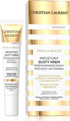 Christian Laurent Pour La Beauté Infuzyjny złoty krem przeciwzmarszczkowy pod oczy i na powieki 20ml 1