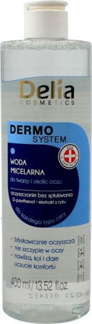 Delia Dermo System Woda micelarna do twarzy i okolic oczu 400ml 1