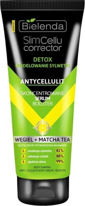 Bielenda Slim Cellu Corrector Detox Skoncentrowane Serum Booster Węgiel+Matcha Tea 250ml 1