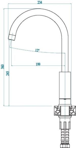 Bateria kuchenna Alveus Santo stojąca czarna (2090891) 2