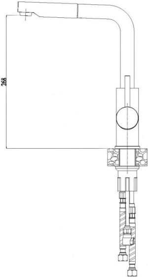 Bateria kuchenna Alveus Siros stojąca chrom (2090700) 2