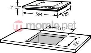 Płyta grzewcza Mastercook 2CMI-4GLST 4