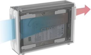 Kieszeń Icy Dock obudowa FW800, eSATA & USB 2.0, 2-dyskowa macierz RAID (ICY DOCK MB662USEB-2S-1) 5