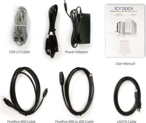 Kieszeń Icy Dock obudowa FW800, eSATA & USB 2.0, 2-dyskowa macierz RAID (ICY DOCK MB662USEB-2S-1) 6