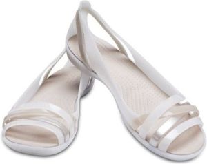Crocs Sandały damskie Isabella Huarache 2 Flat białe r. 36/37 (204912-1C4) 3