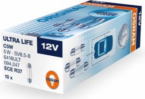 Osram Żarówka samochodowa SV8,5-8 12V C5W 6418ULT ULTRA LIFE 2