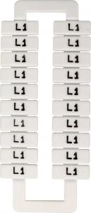 EM Group Oznacznik do złączek szynowych 2,5-70mm2 /L1/ biały 20szt. (43192) 1