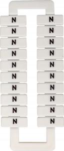 EM Group Oznacznik do złączek szynowych 2,5-70mm2 /N/ biały 20szt. (43192) 1