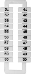 EM Group Oznacznik do złączek szynowych 2,5-70mm2 /41-60/ biały 20szt. (43192) 1