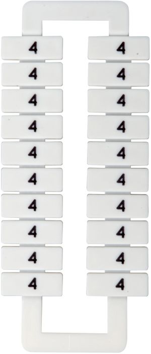 EM Group Oznacznik do złączek szynowych 2,5-70mm2 /4/ biały (43192) 1
