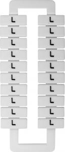 EM Group Oznacznik do złączek szynowych 2,5-70mm2 /L/ biały 20szt. (43192) 1