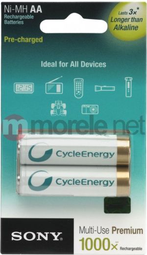 Sony Akumulator Cycle Energy Blue AA / R6 2000mAh 2szt. 1