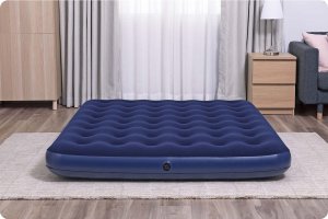 Bestway Materac welurowy Queen 203x152x22cm granatowy (67003-6232) 6