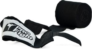 Profight Bandaż Bokserski 4m Czarny 2