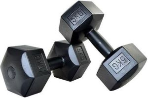 Profit Zestaw hantli hex czarne 2x5kg (Z0394) 1
