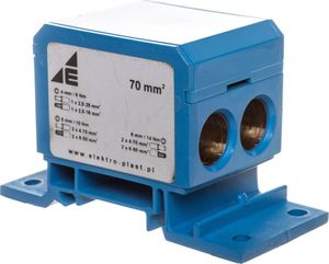 Elektro-Plast Blok rozdzielczy 2x4-70mm2 + 2x4-50mm2 + 1x4-25mm2 niebieski DB6-N 48.38 1