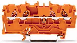 Wago Złączka 4-przewodowa 1,5mm2 pomarańczowa (2001-1402) 2