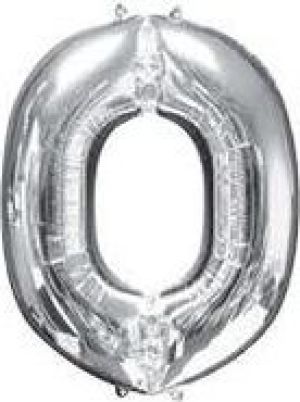 Dekoracje Balon Litera "O" 81cm srebrny (MZAB0058) 1